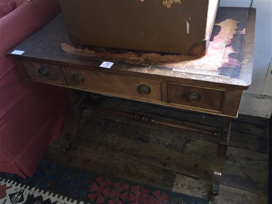 Mahogany writing table
